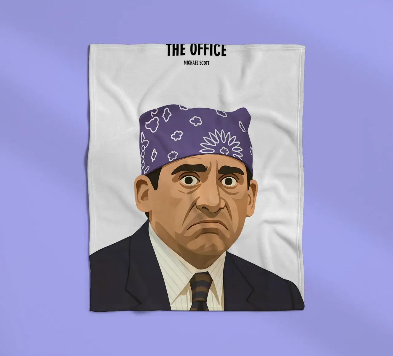 Michael Scott Minimalist coperta in pile da MoviesArt