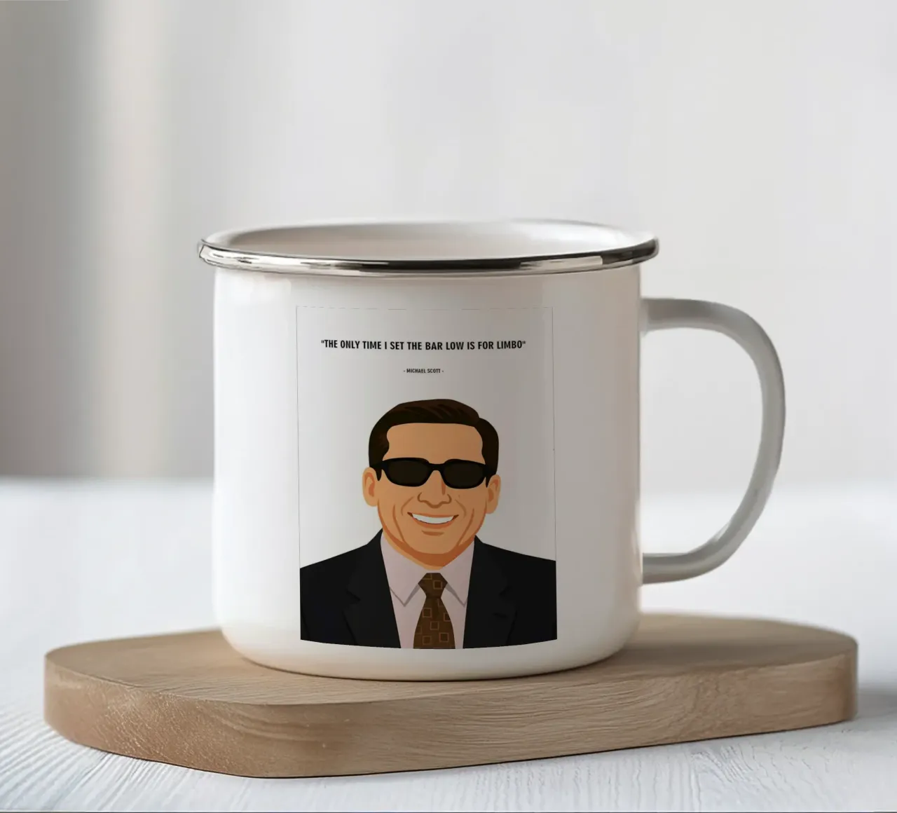 Michael Scott quotes tazza in smalto da MoviesArt