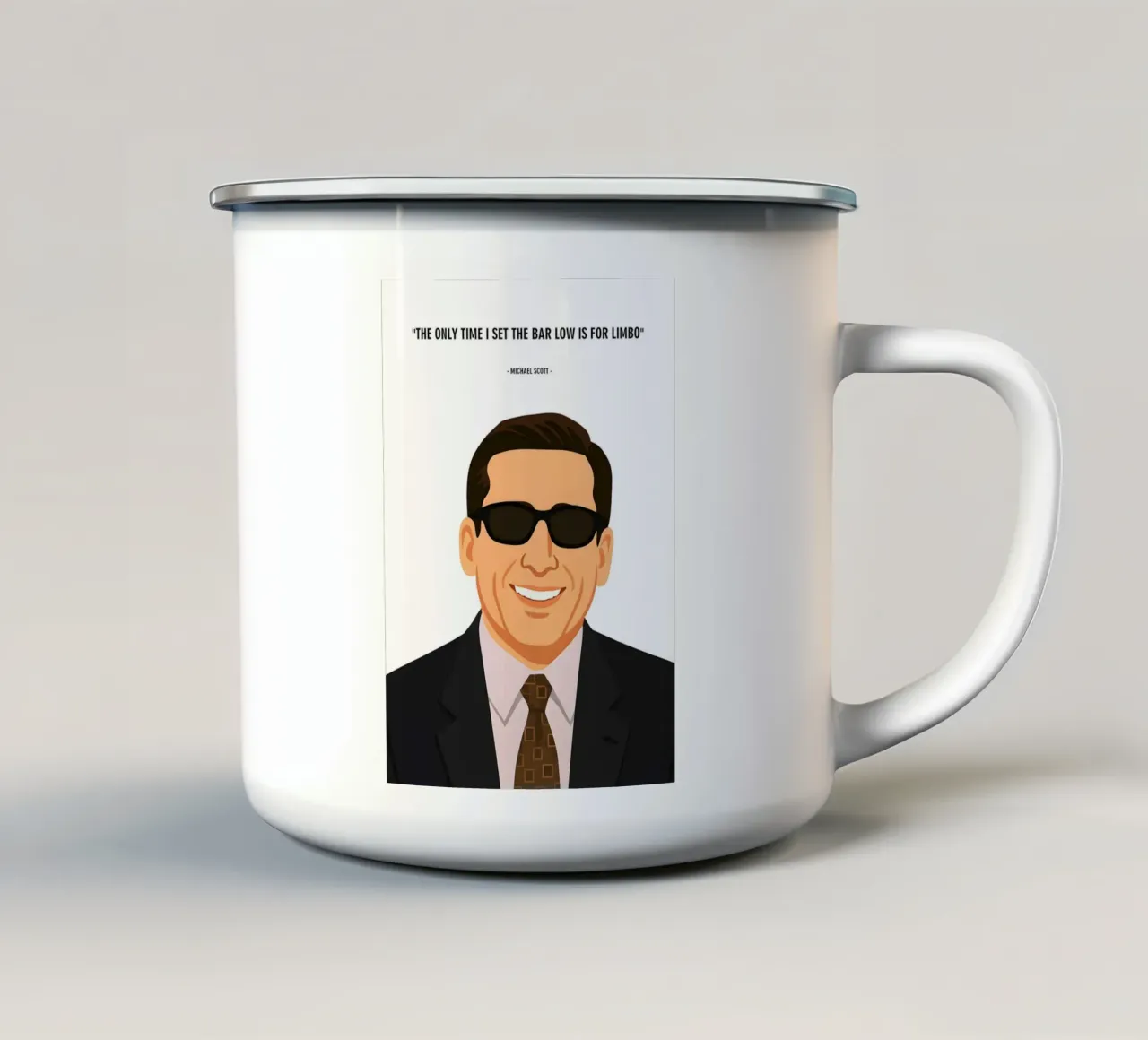 Michael Scott quotes tazza in smalto da MoviesArt