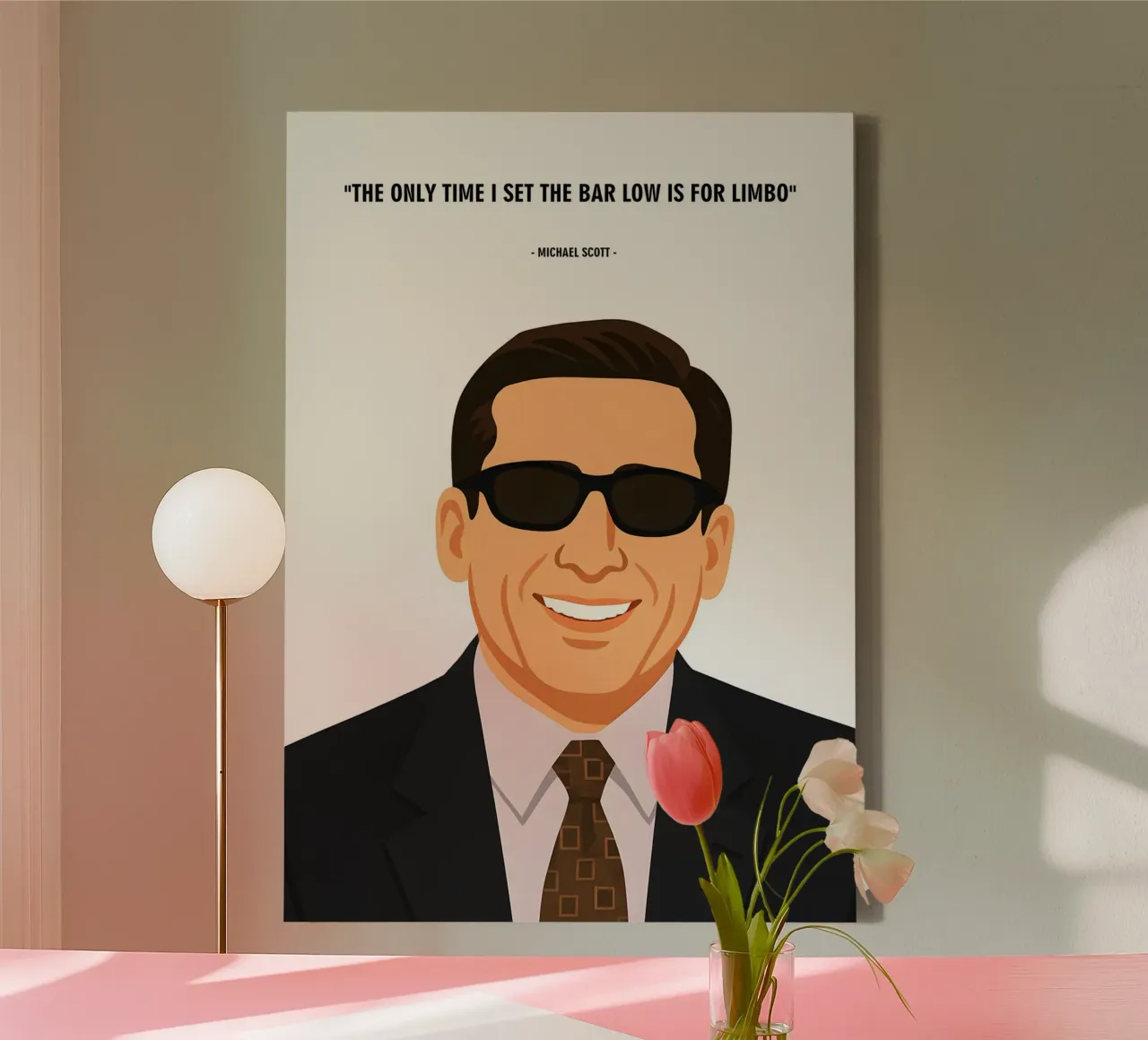 Michael Scott quotes Leinwand von MoviesArt