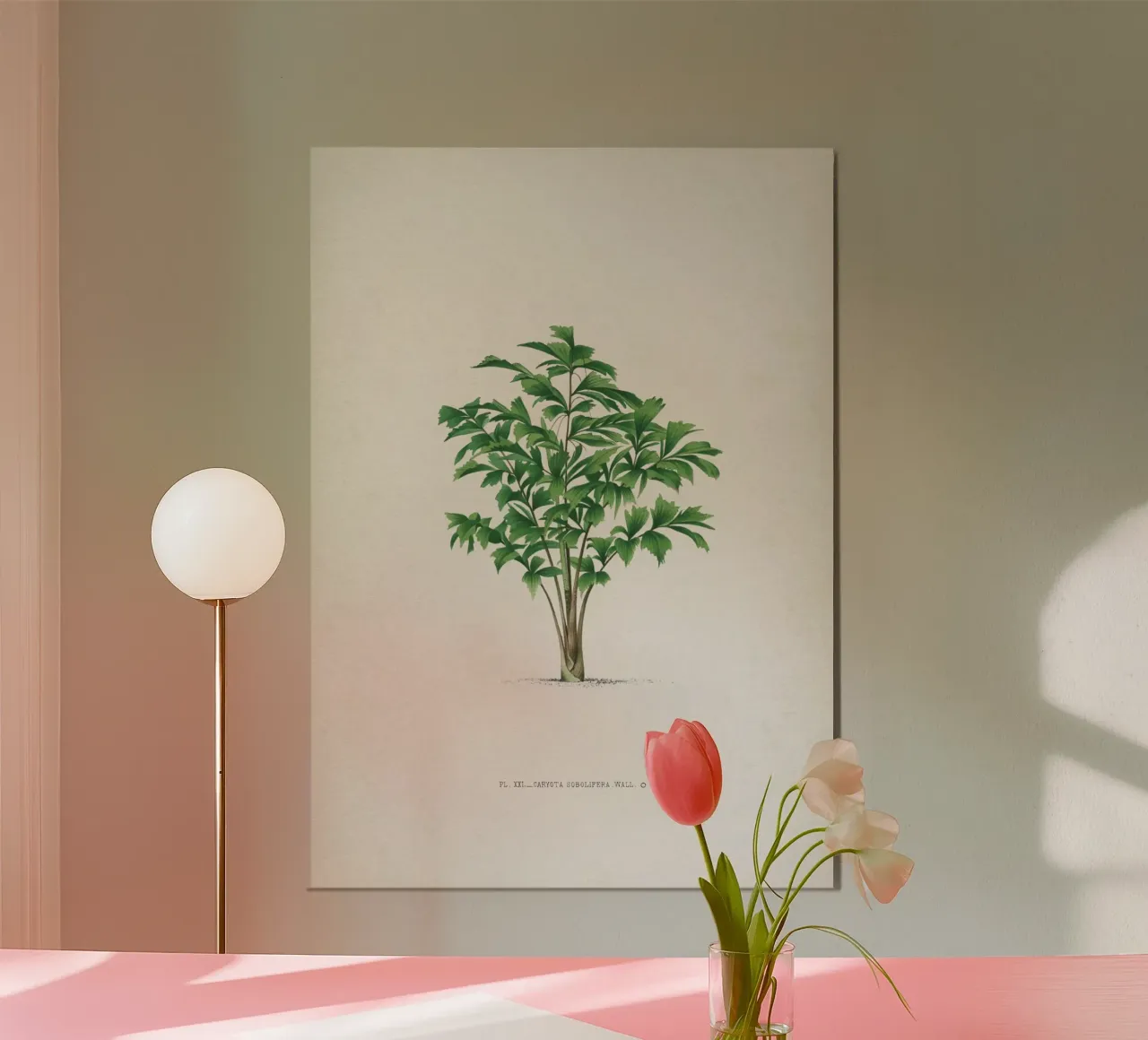 Vintage Kerchove 3 Les Palmiers 21 poster con telaio in plastica da Vintage Print Collection