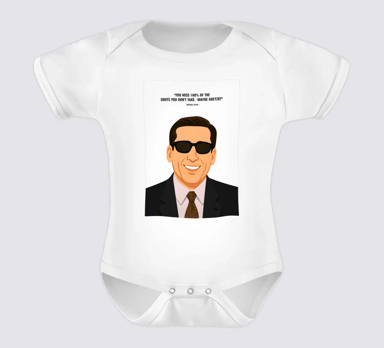Michael Scott  quotes body neonato maniche corte da MoviesArt