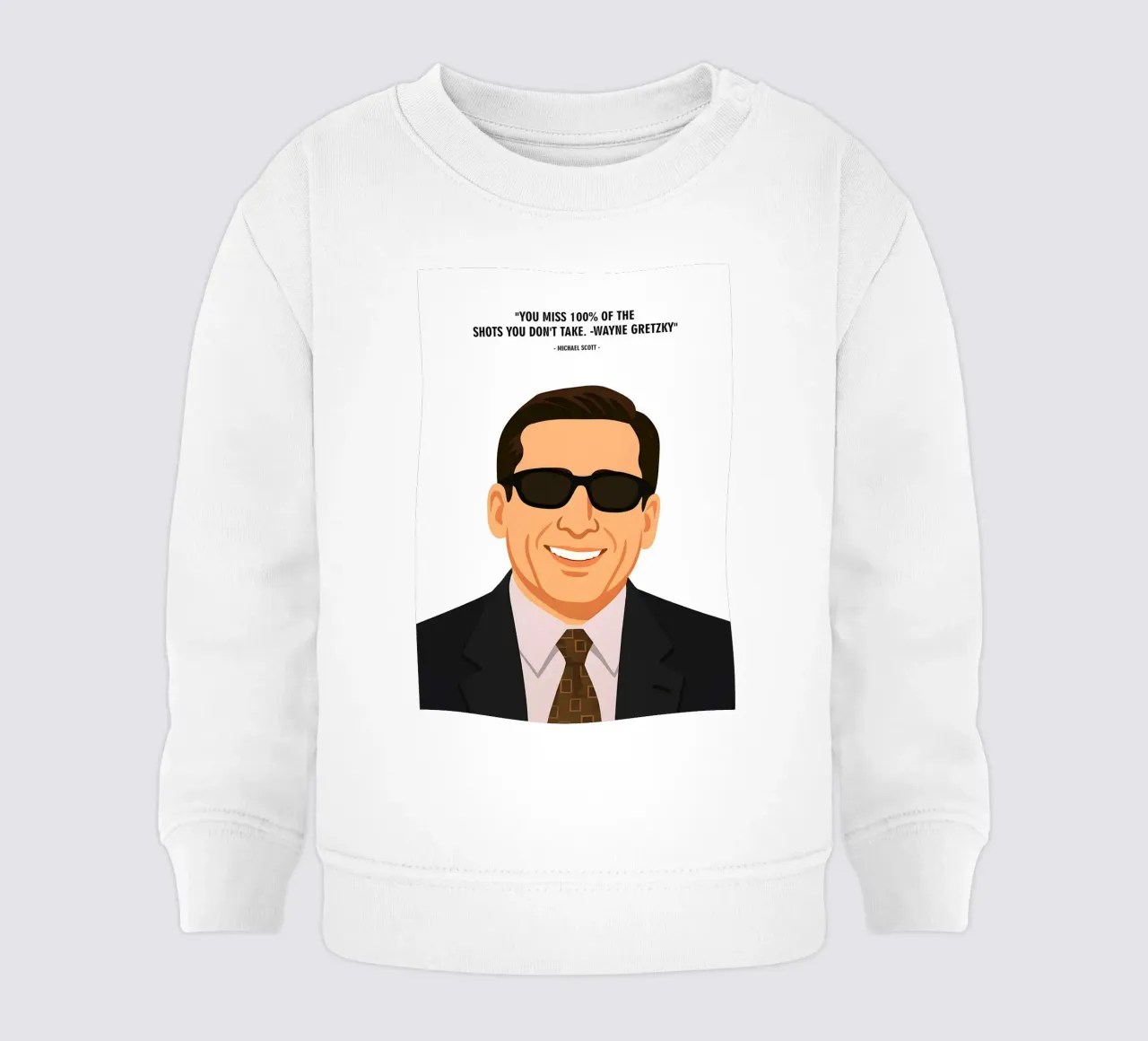 Michael Scott  quotes felpa neonato da MoviesArt