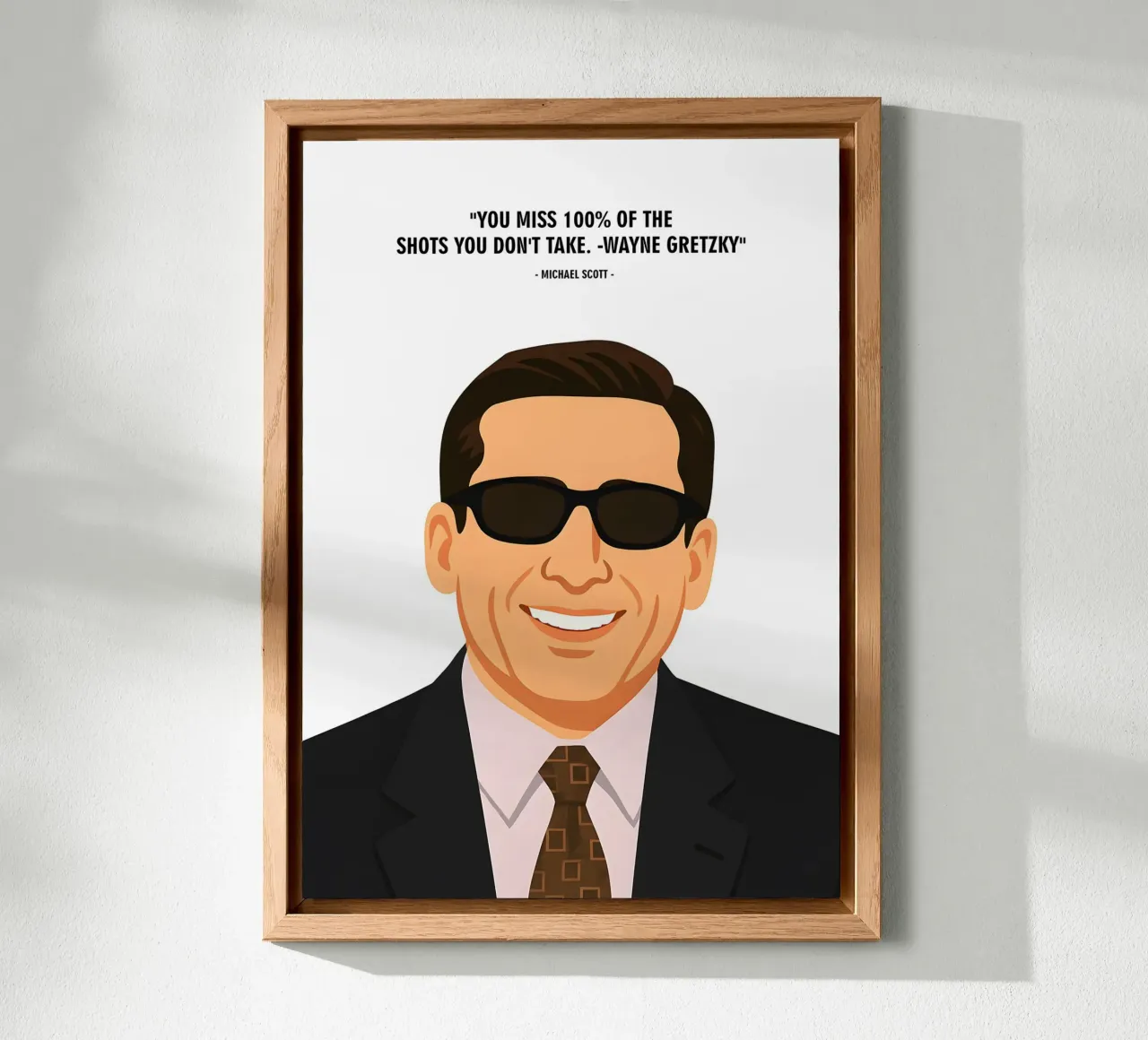 Michael Scott  quotes alluminio dibond da MoviesArt