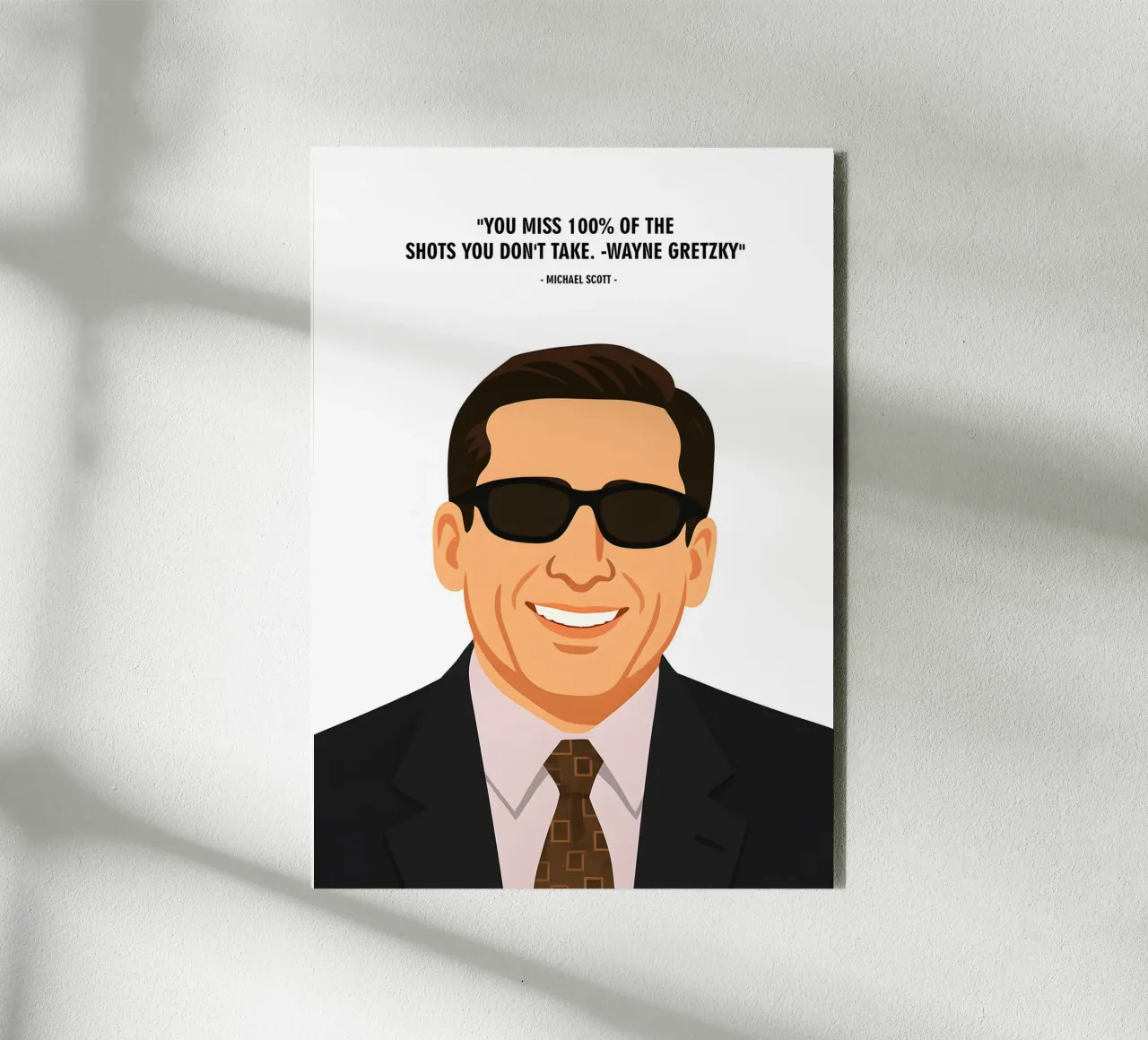 Michael Scott  quotes alluminio dibond da MoviesArt