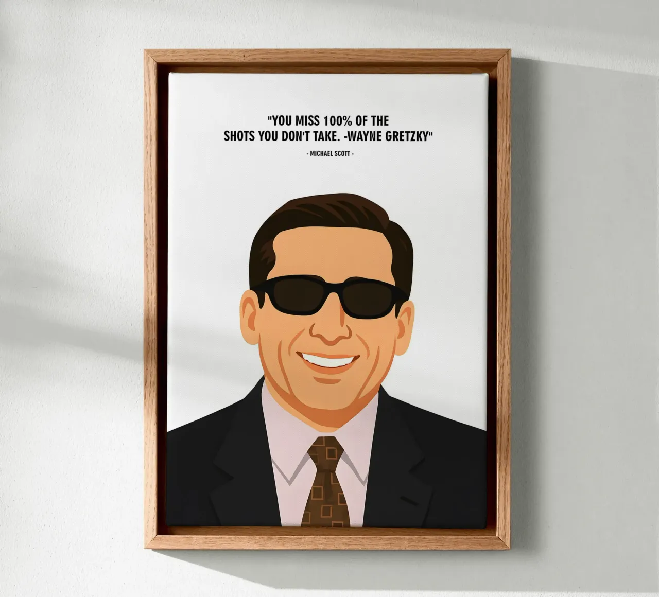 Michael Scott quotes canvas van MoviesArt