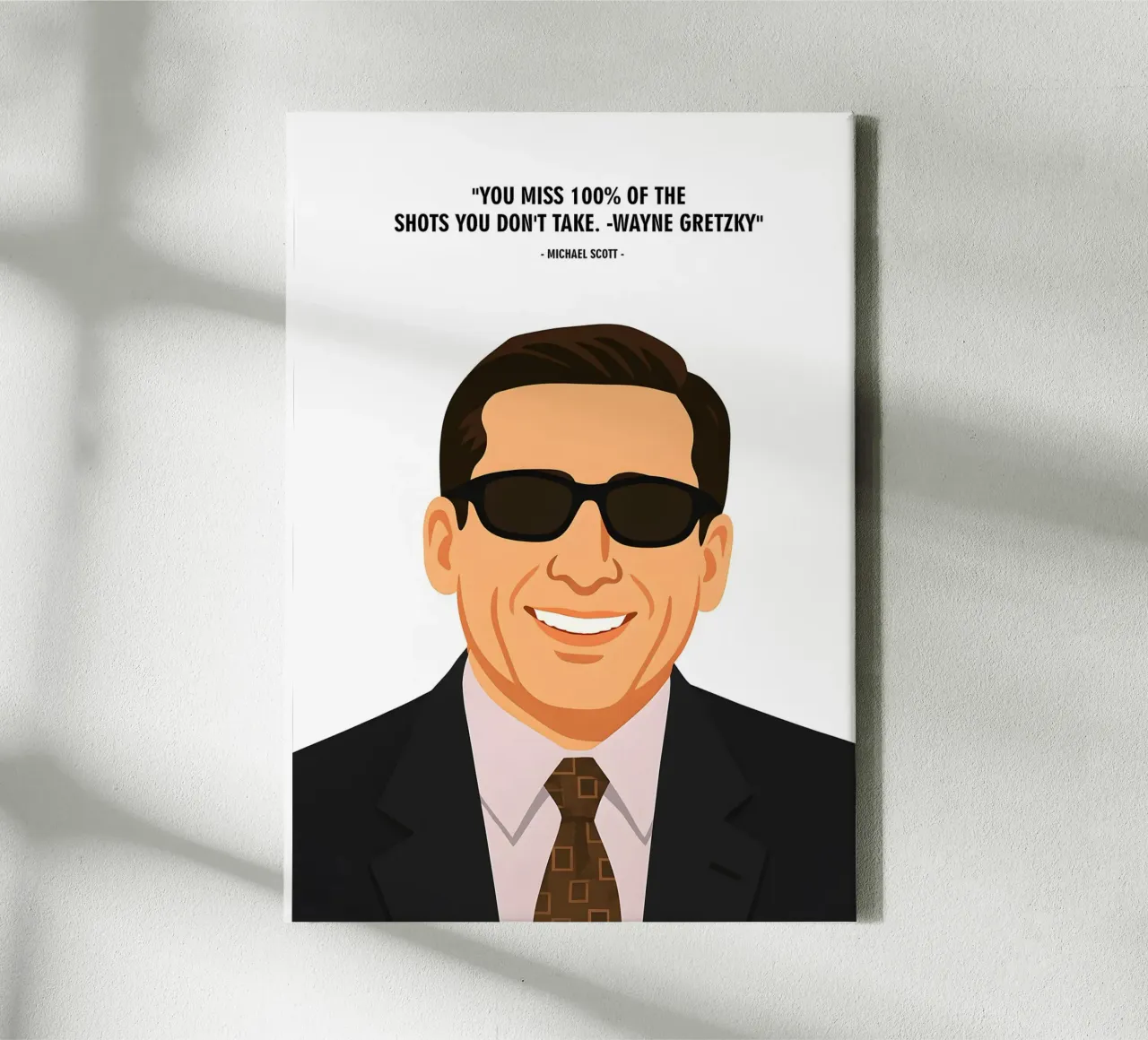 Michael Scott  quotes canvas van MoviesArt