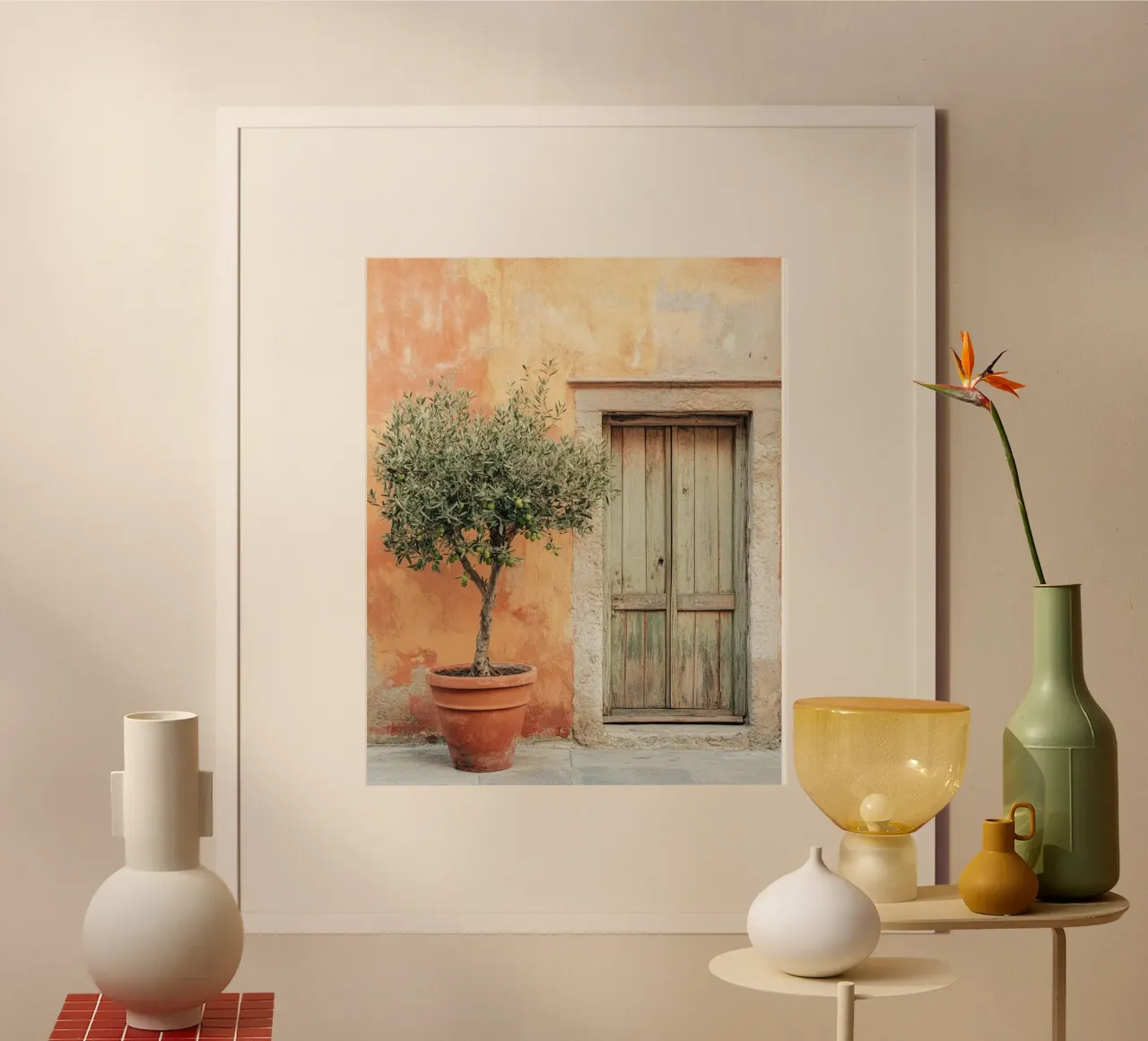 Verde lussureggiante poster con telaio in alluminio da PhotoVibe Decor