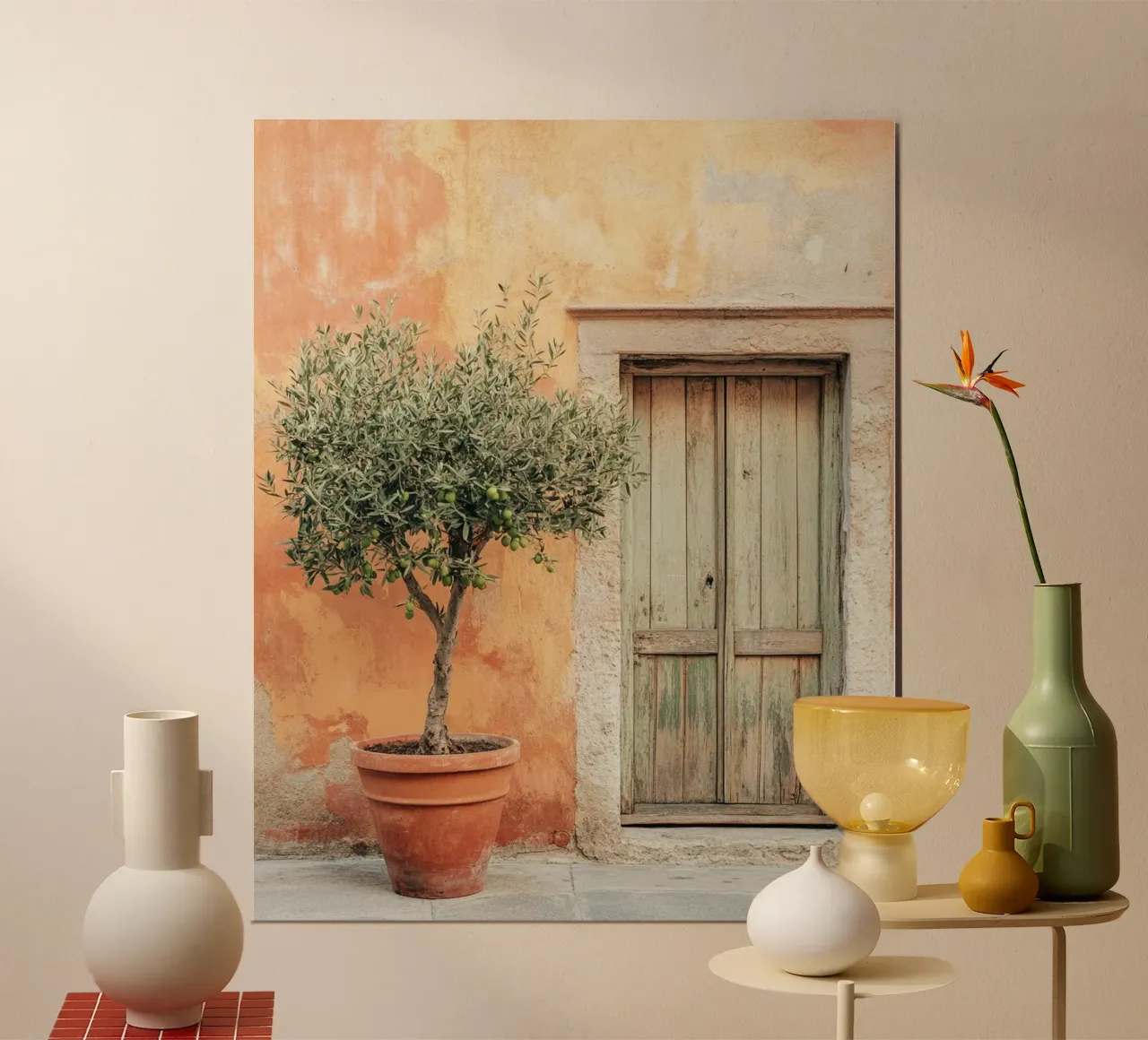 Verde lussureggiante poster con telaio in alluminio da PhotoVibe Decor