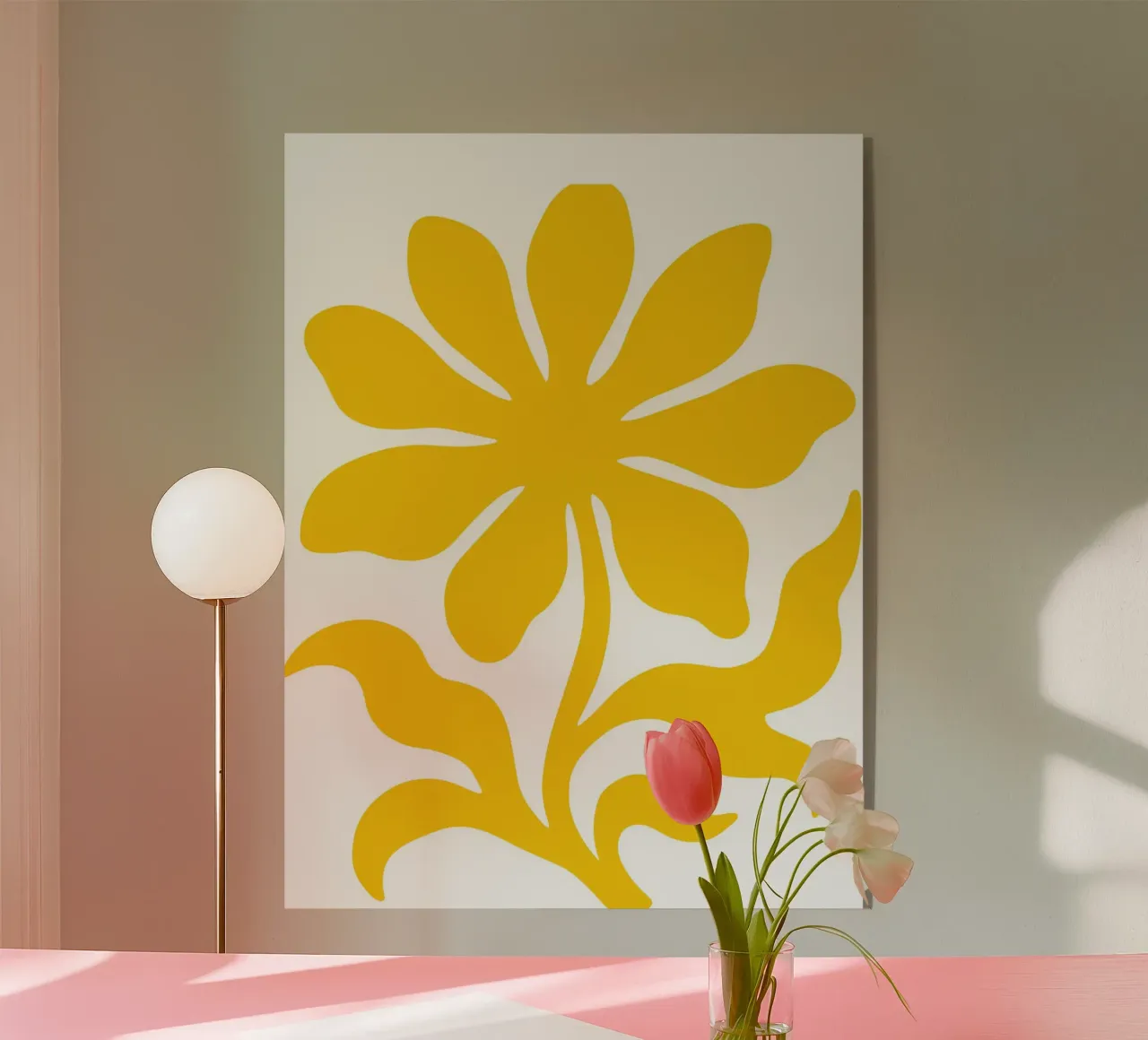 yellow flower plexiglass da LisaArtes