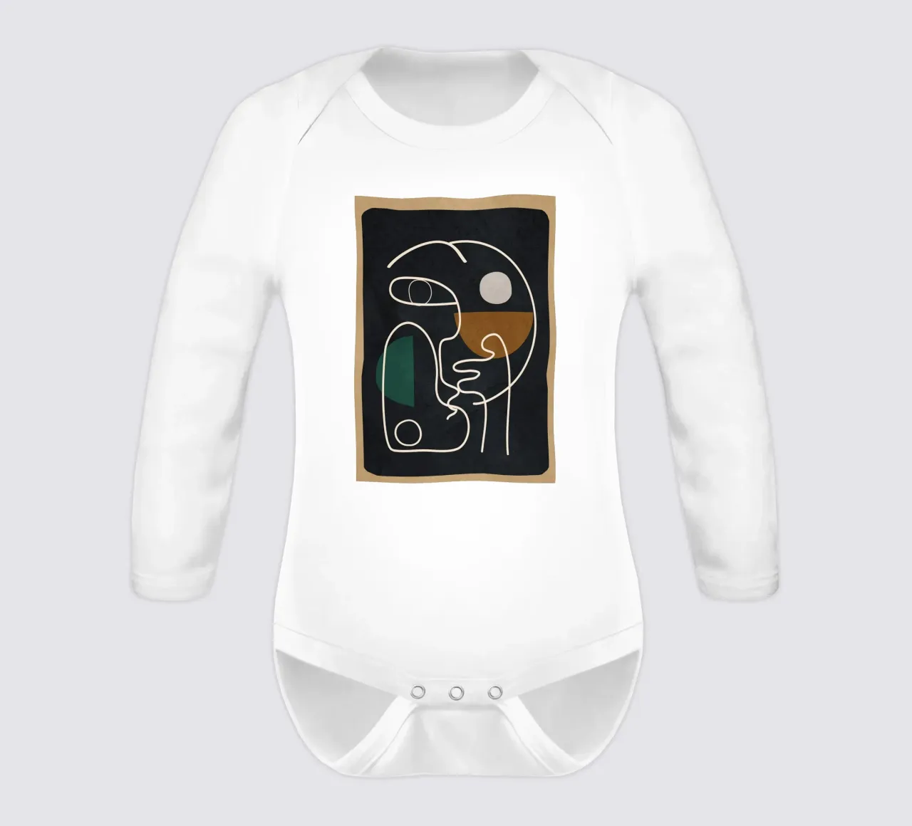 Floating Abstraction 3 body neonato maniche lunghe da cityart