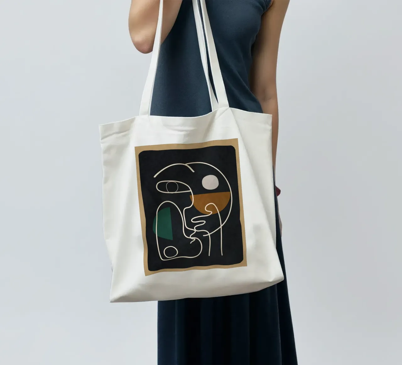 Floating Abstraction 3 borsa in juta da cityart