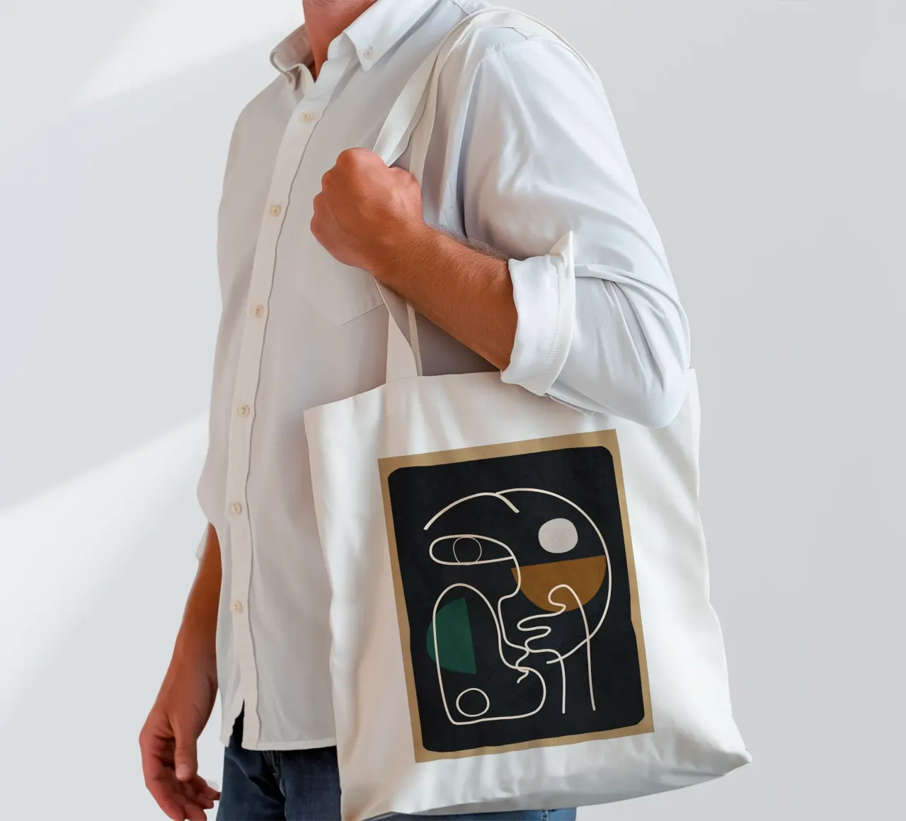 Floating Abstraction 3 borsa in juta da cityart