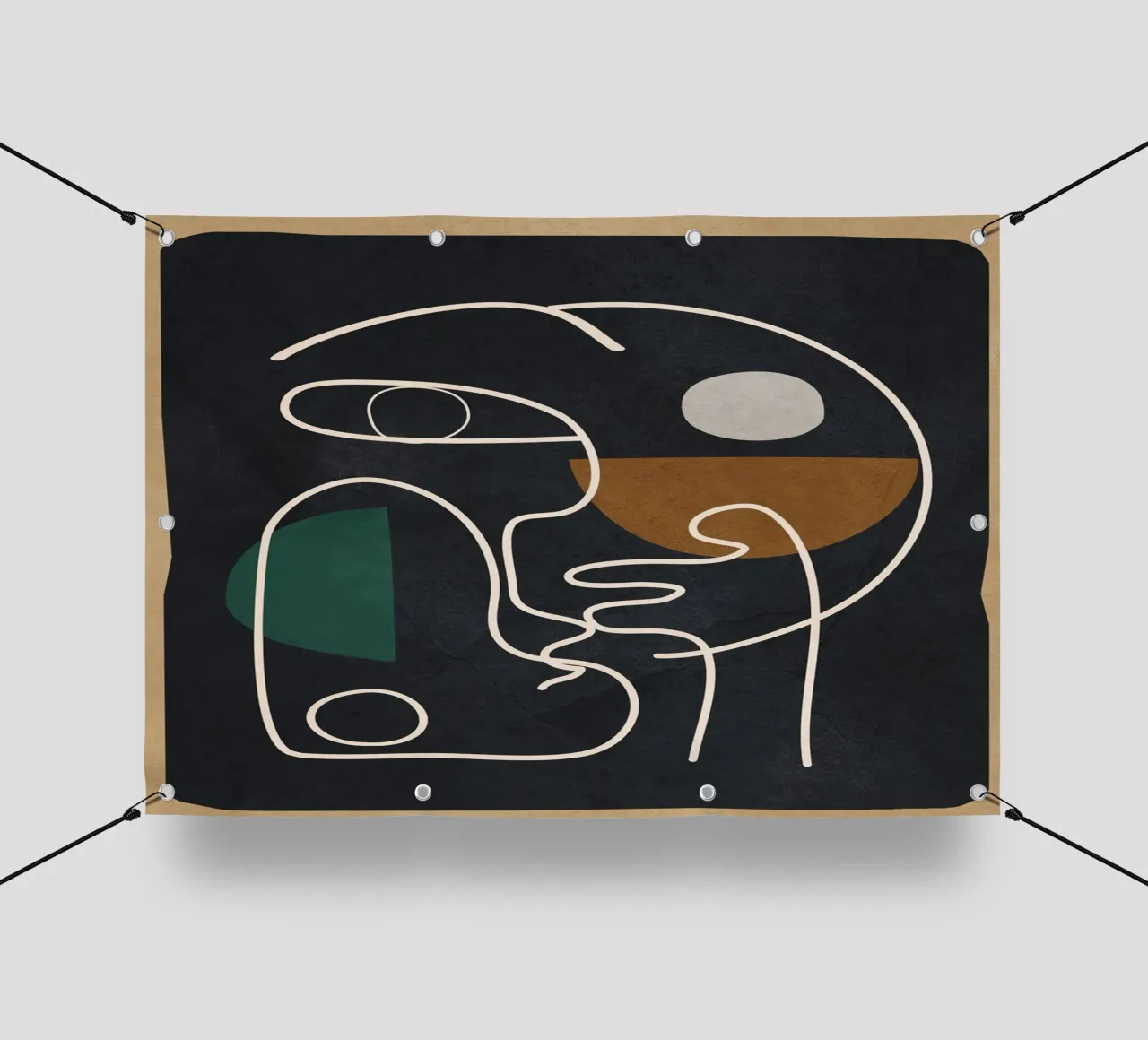 Floating Abstraction 3 telo in pvc da cityart