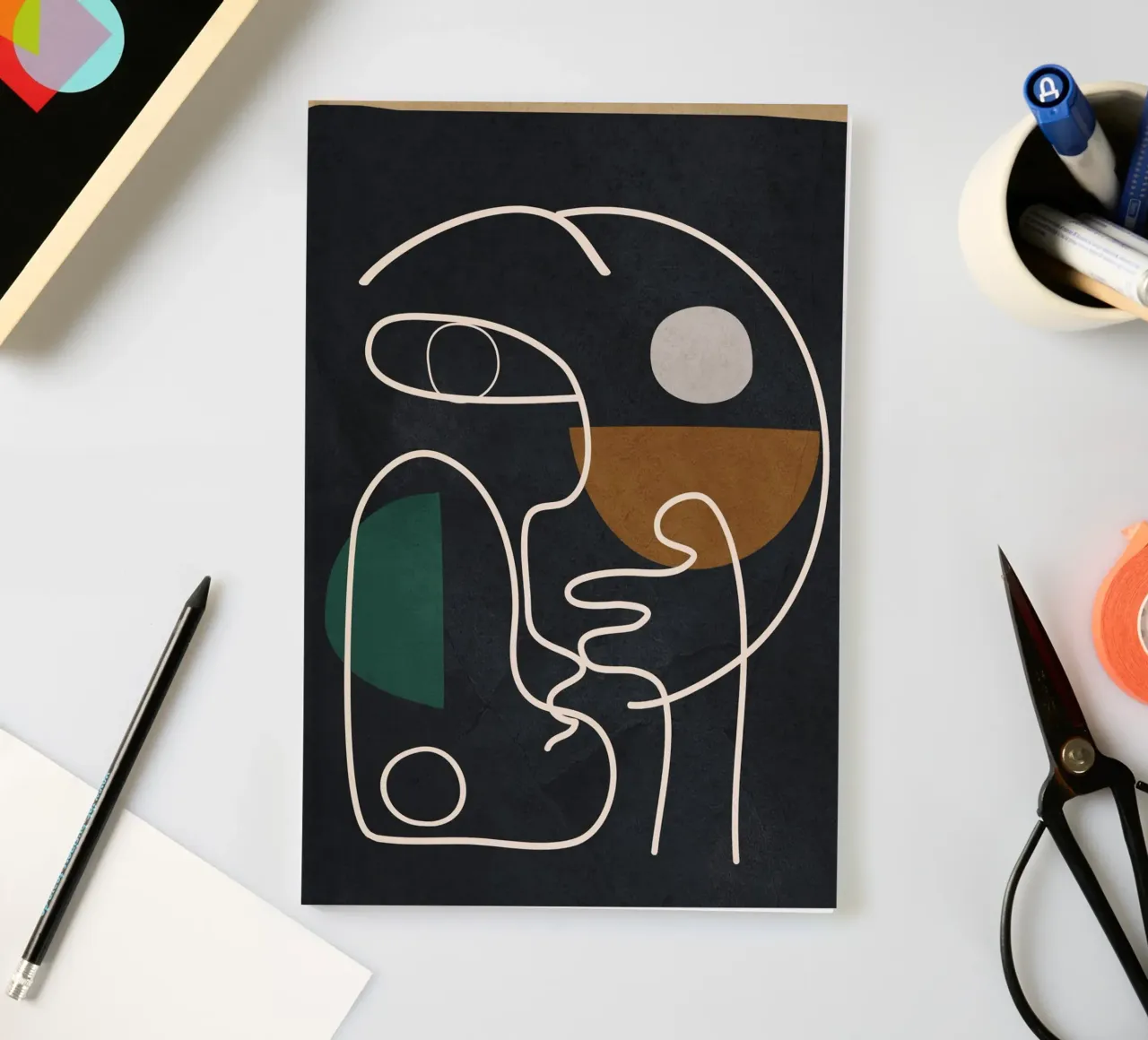 Floating Abstraction 3 notebook by cityart