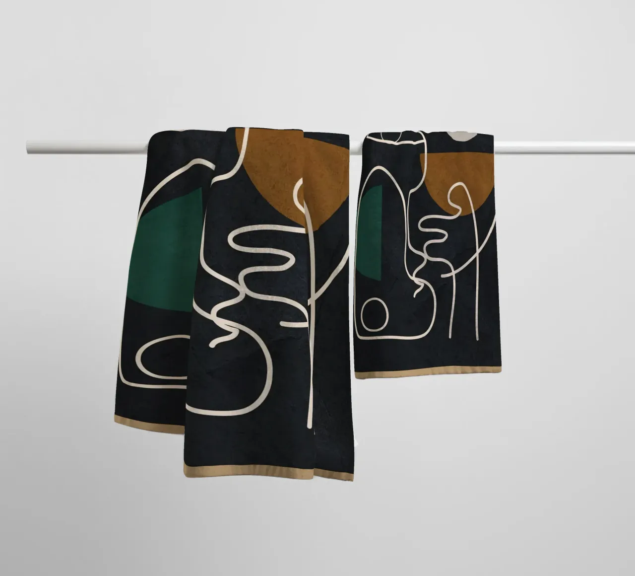 Floating Abstraction 3 serviette de bain de cityart