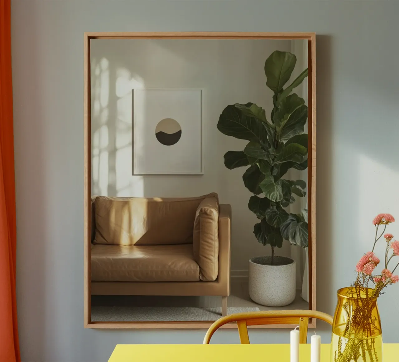 Weelderig groen canvas met Baklijst van PhotoVibe Decor