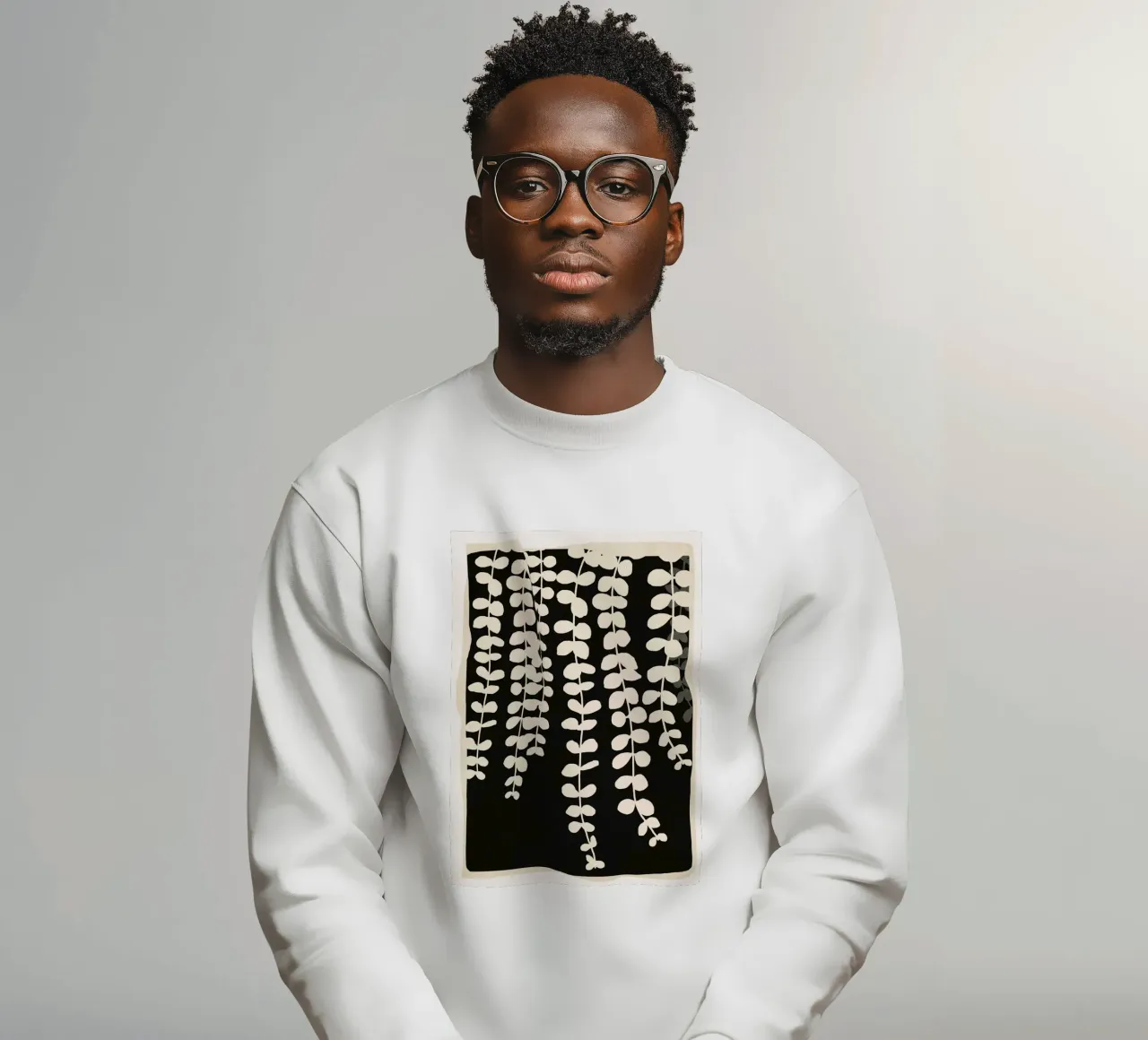 Minimal Abstract Leaves 2 Sweatshirt von cityart