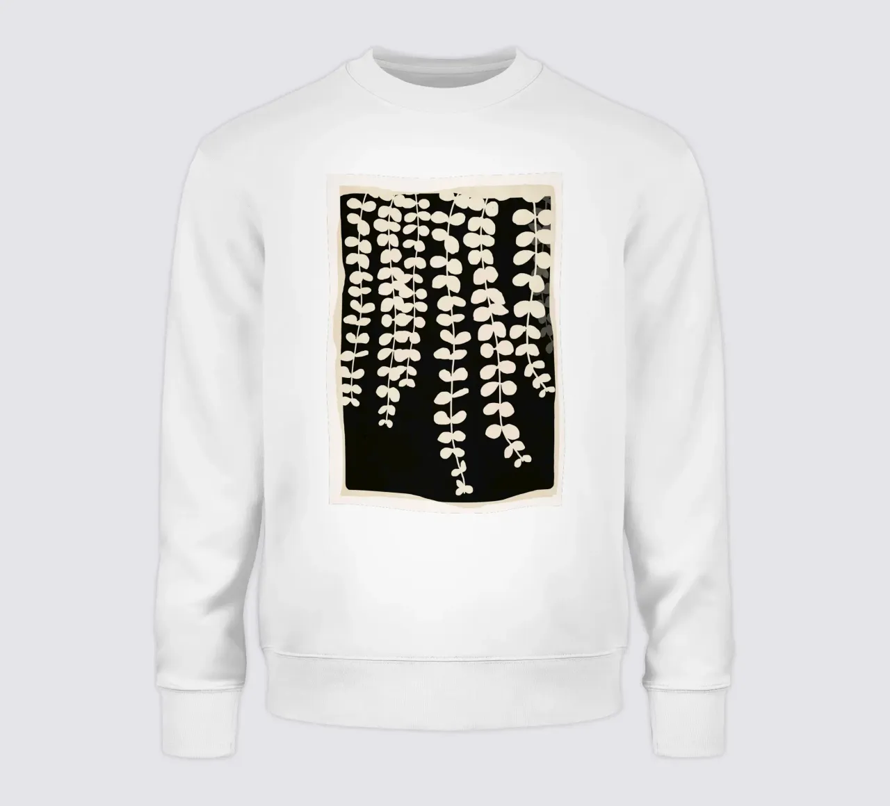 Minimal Abstract Leaves 2 Sweatshirt von cityart