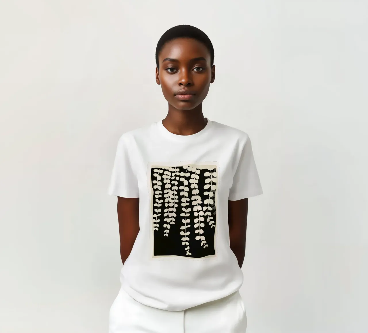 Minimal Abstract Leaves 2 t-shirt da cityart