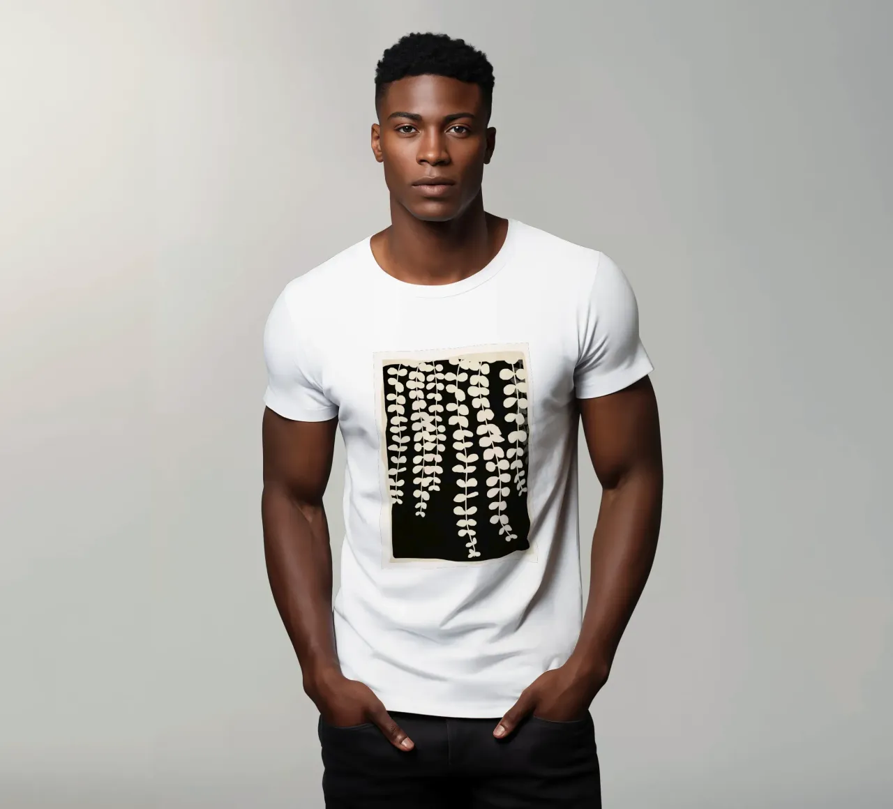 Minimal Abstract Leaves 2 t-shirt da cityart