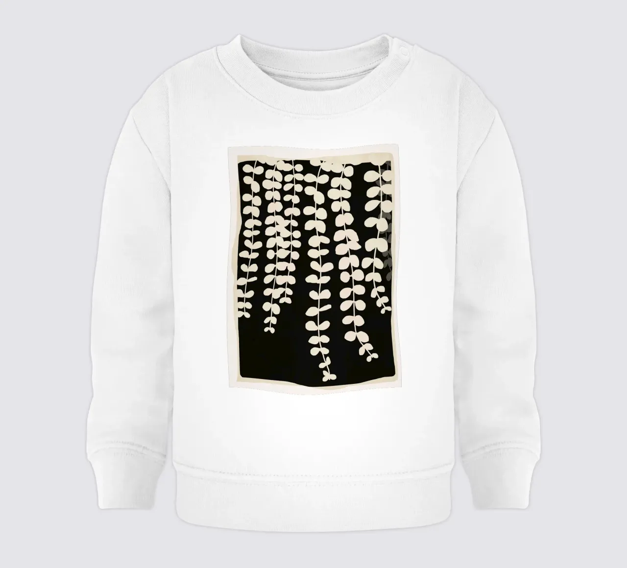 Minimal Abstract Leaves 2 Baby Sweatshirt von cityart