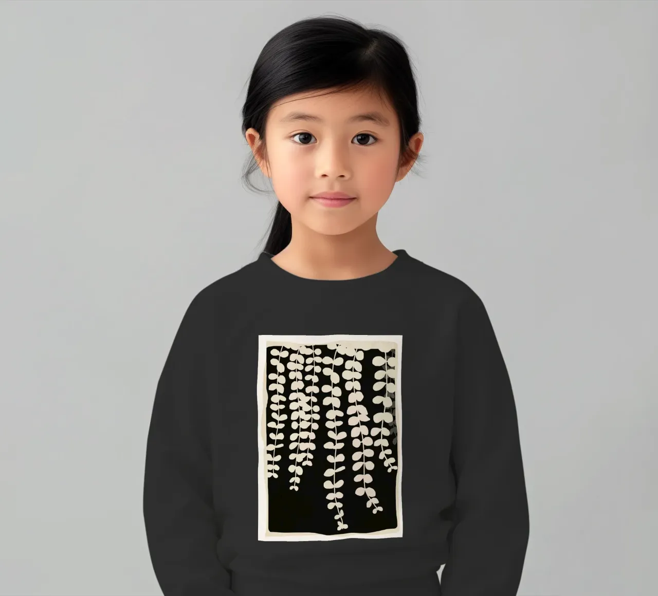 Minimal Abstract Leaves 2 felpa bambino da cityart