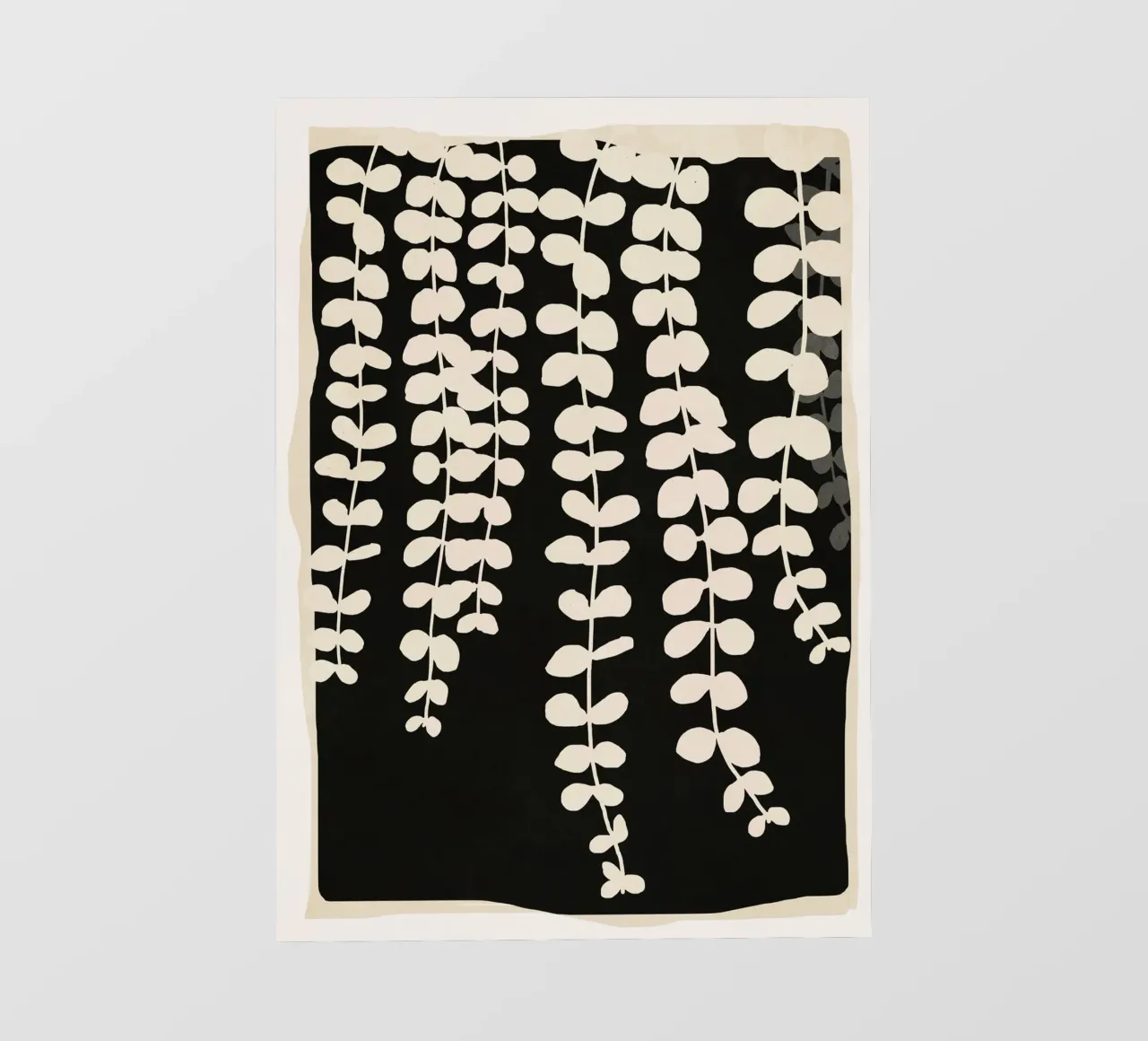 Minimal Abstract Leaves 2 telo in pvc da cityart