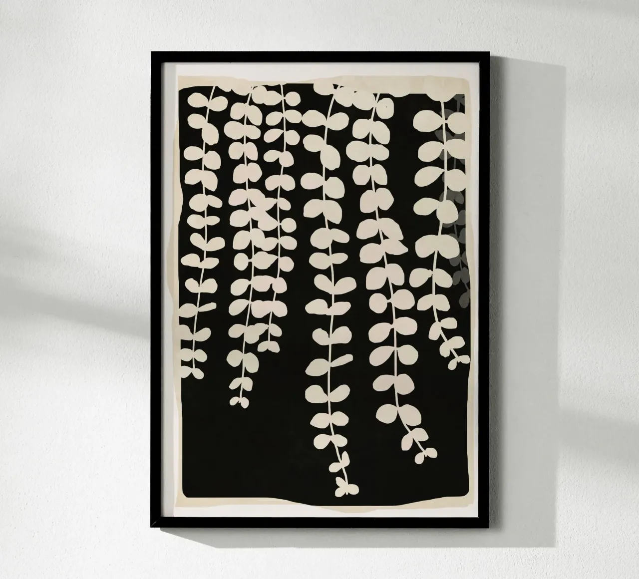 Minimal Abstract Leaves 2 carta hahnemühle da cityart