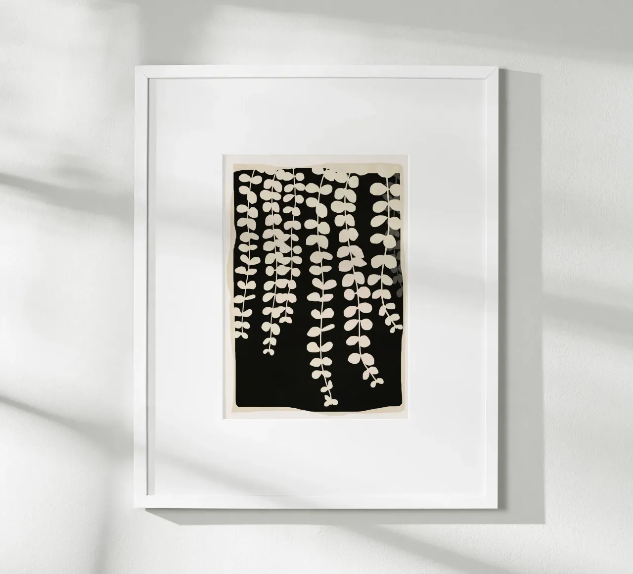 Minimal Abstract Leaves 2 carta hahnemühle da cityart