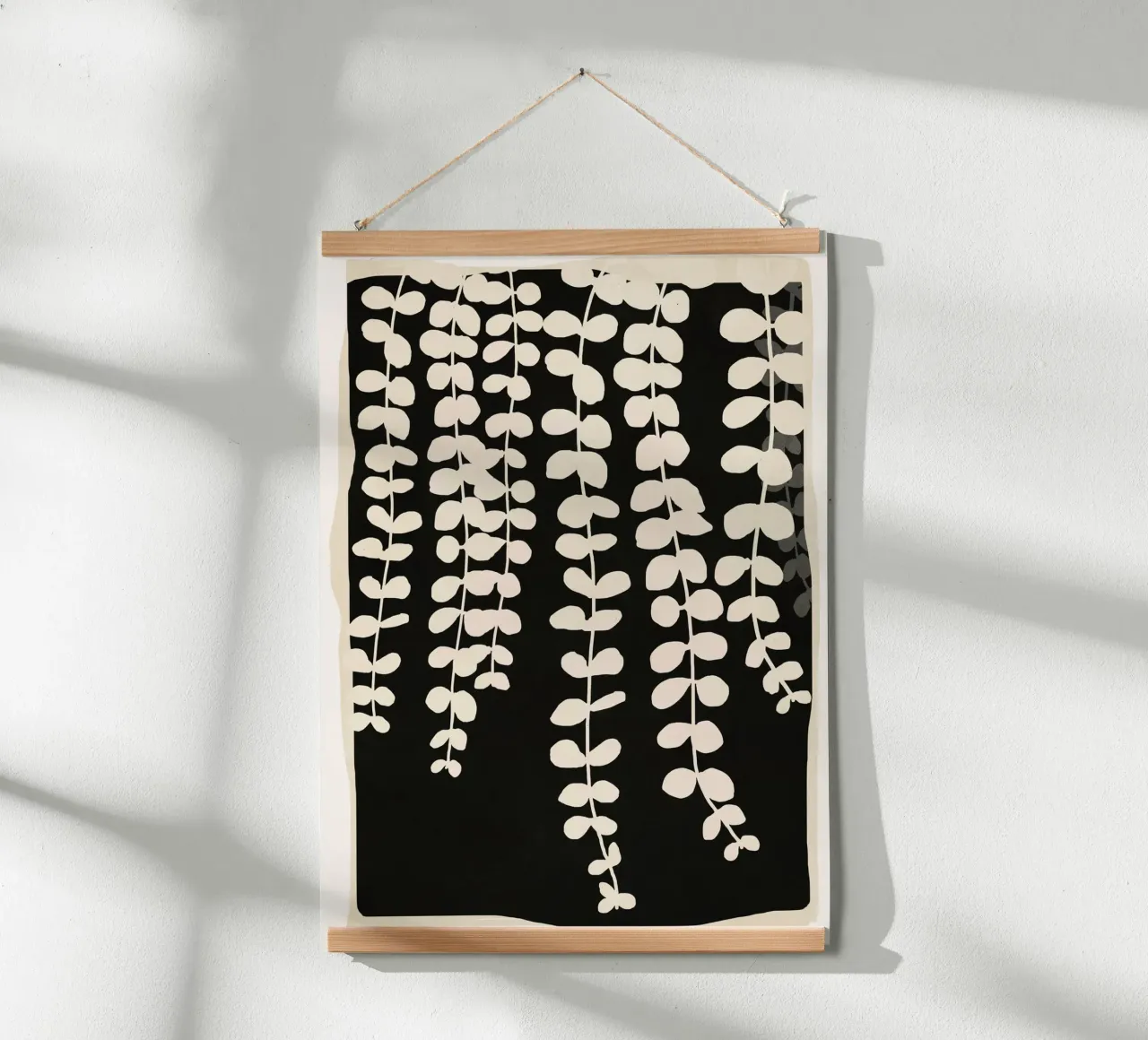 Minimal Abstract Leaves 2 carta hahnemühle da cityart