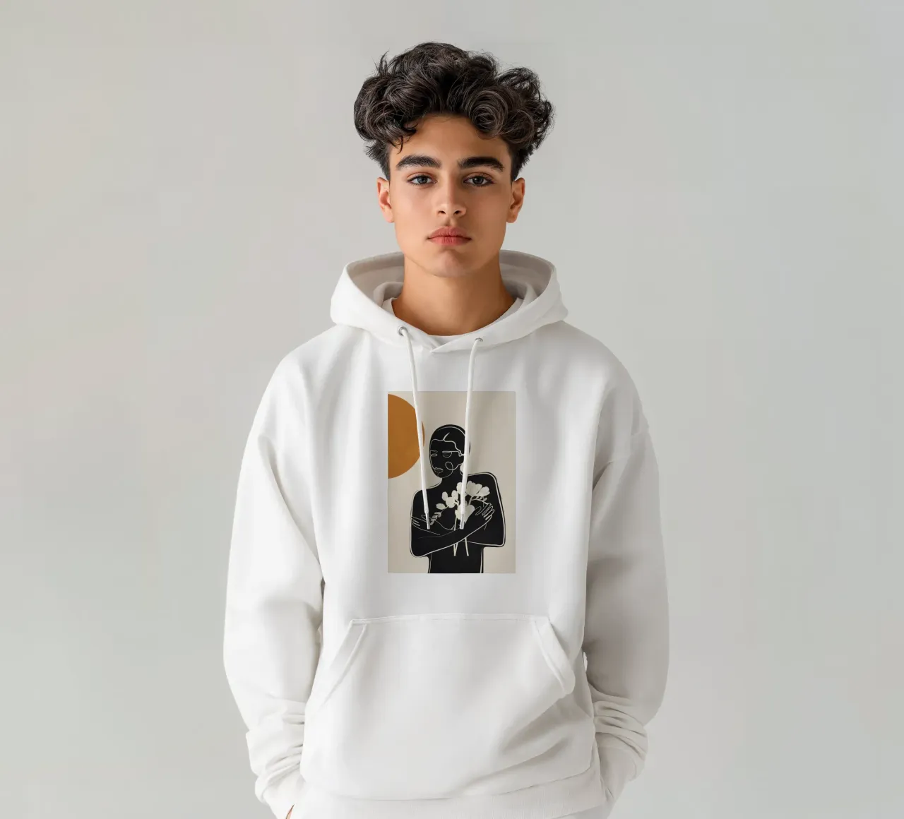 Touch of Bloom felpa con cappuccio da cityart