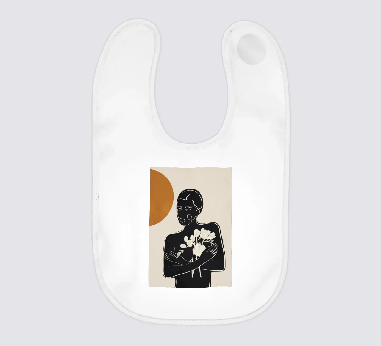 Touch of Bloom baby bib by cityart