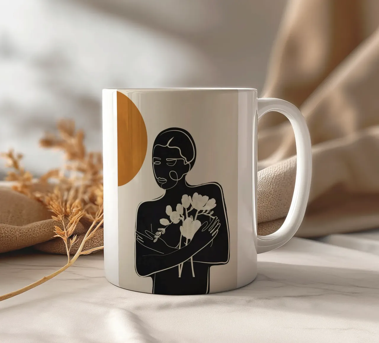Touch of Bloom Keramik Tasse von cityart