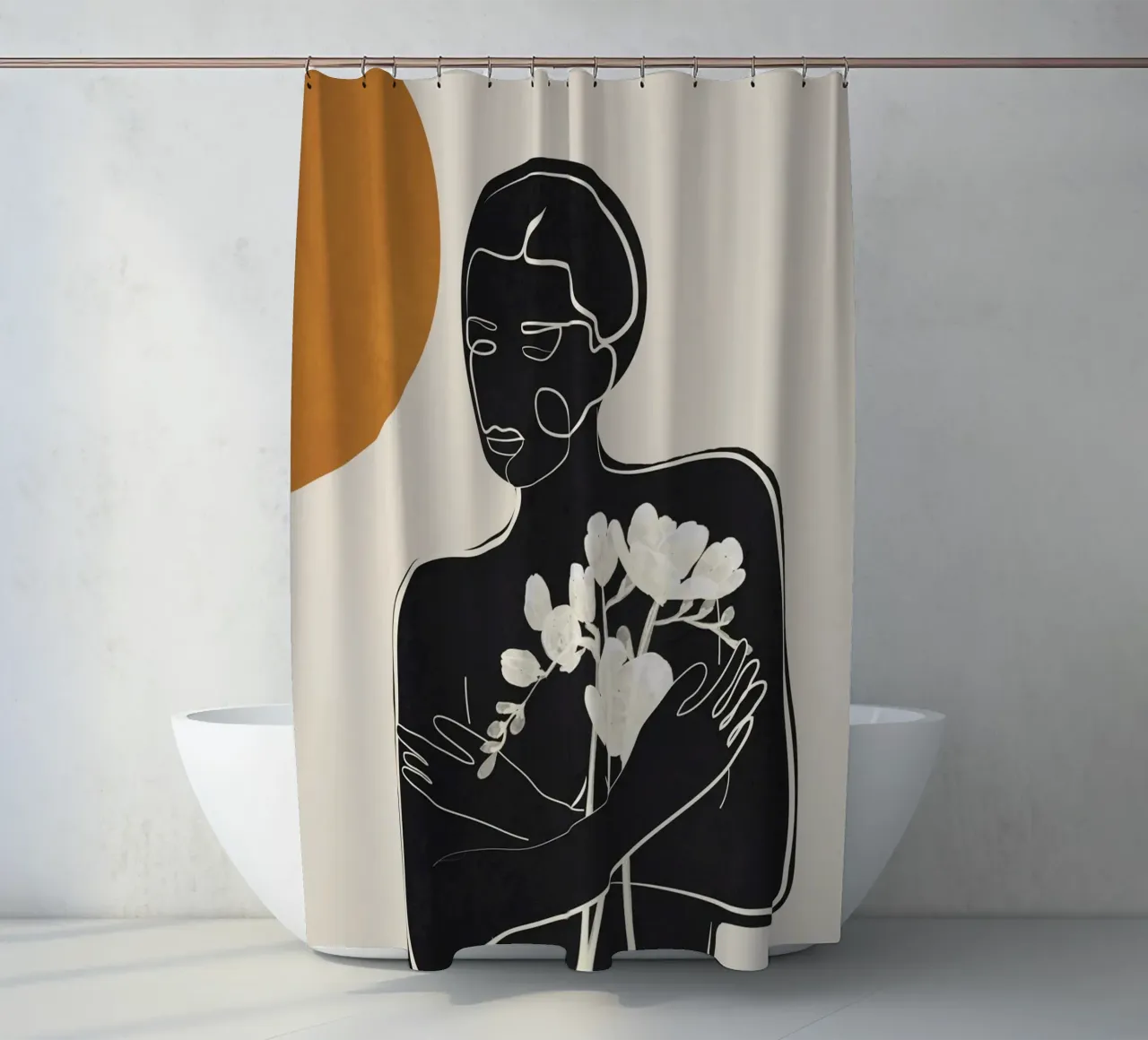 Touch of Bloom tenda da doccia da cityart