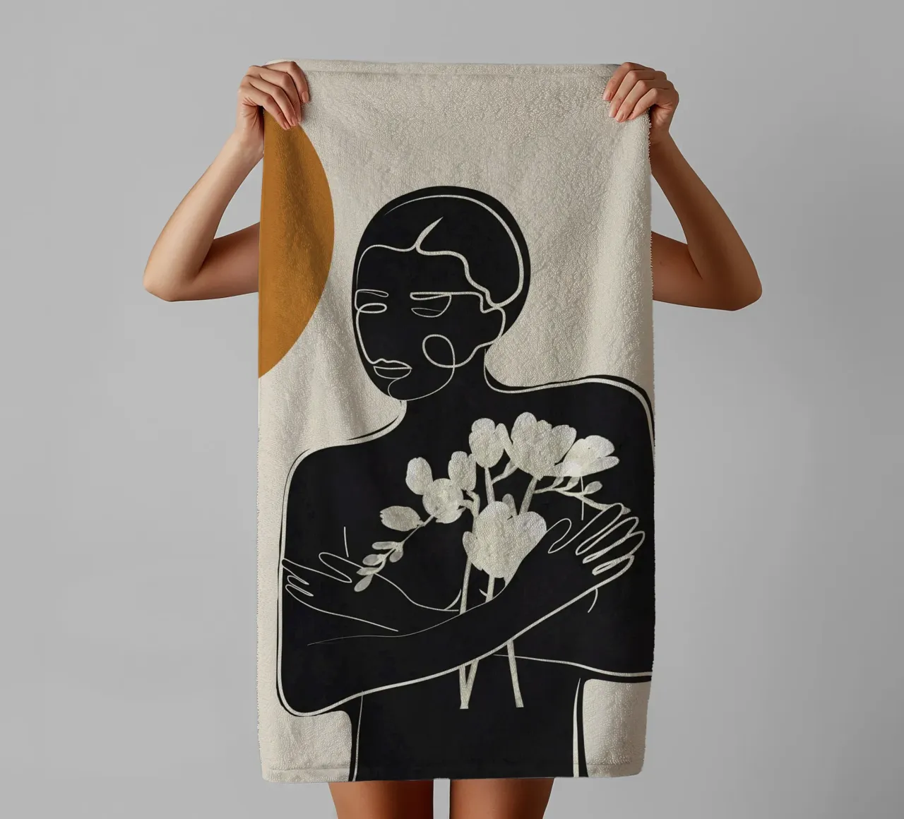 Touch of Bloom asciugamano da bagno da cityart