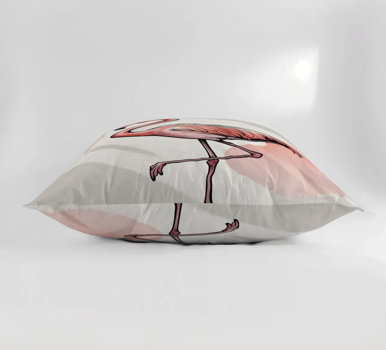 Elegant Flamingo decorative cushion by logic