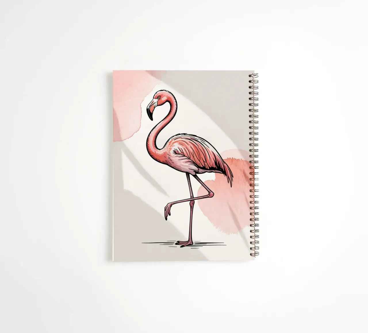 Elegant Flamingo spiral notebook by logic
