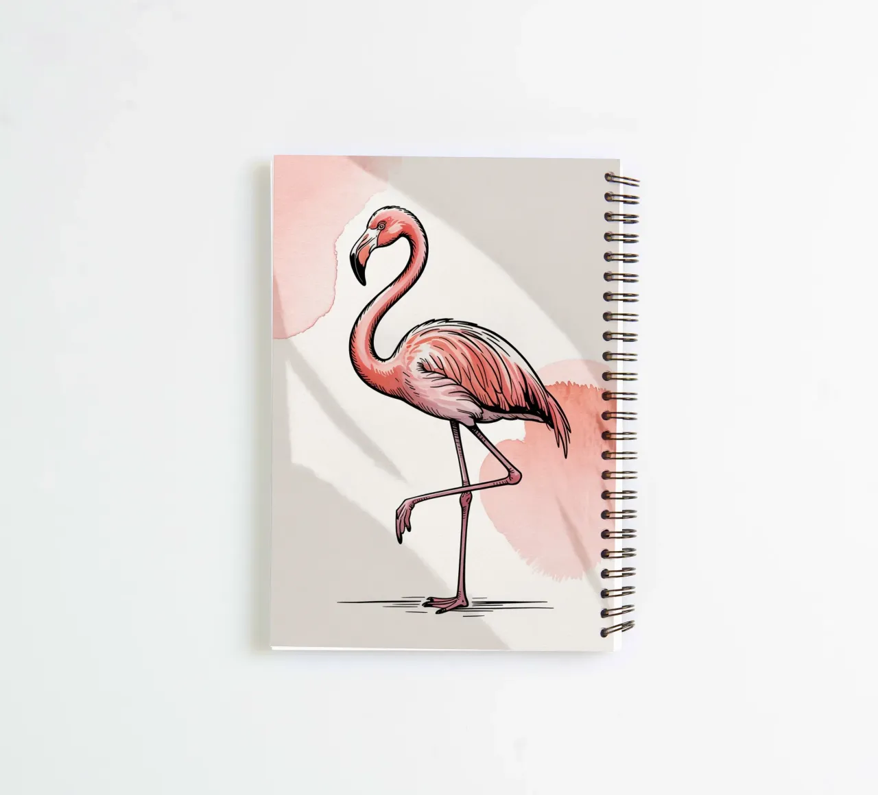 Elegant Flamingo spiral notebook by logic