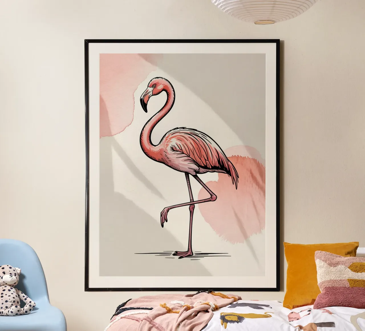 Elegant Flamingo poster by logic