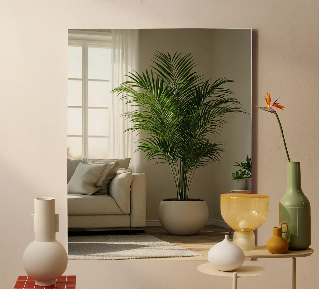 Lush Greenery canvas with Floater frame by PhotoVibe Decor