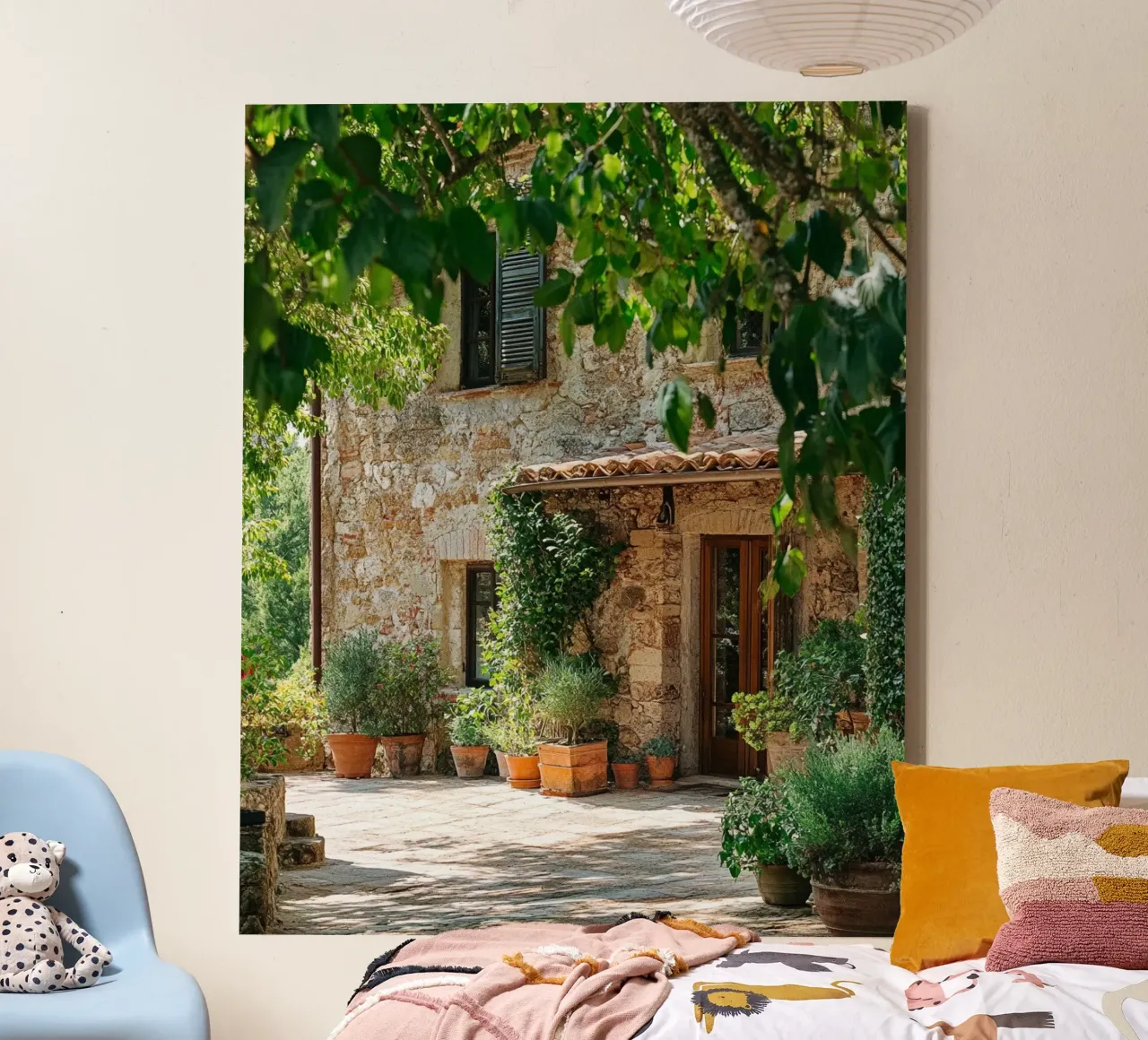 Lush Greenery canvas with Floater frame by PhotoVibe Decor
