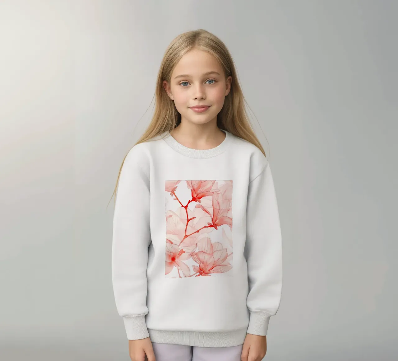 Magnolia felpa bambino da Justyna Jaszke JBJart
