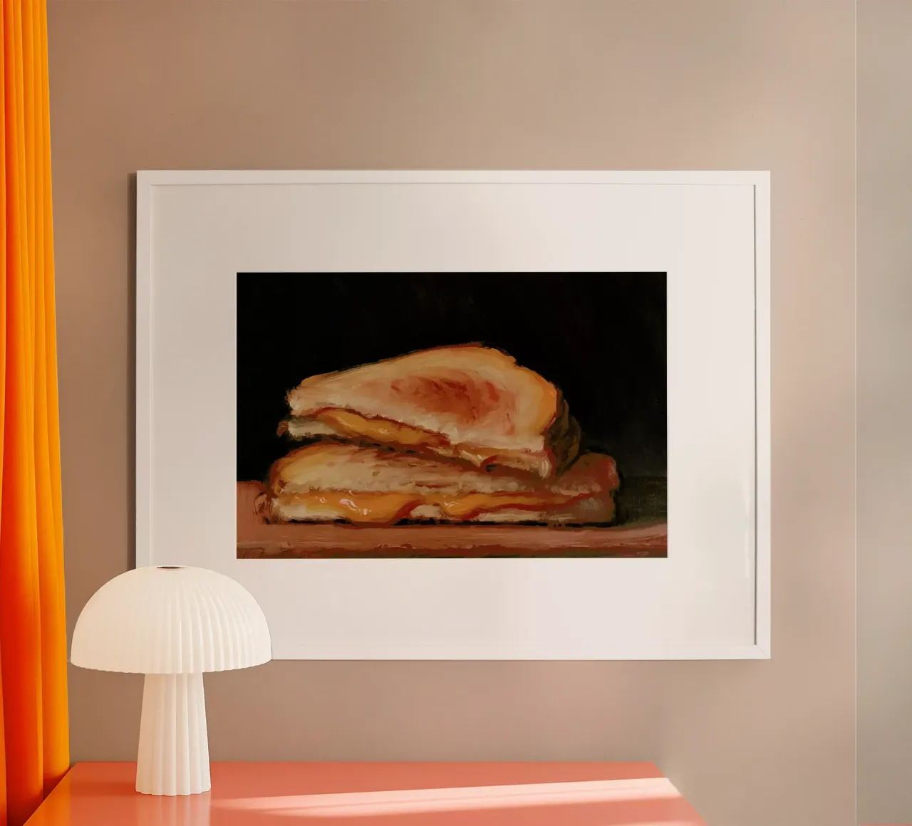 Grilled Cheese poster con telaio in plastica da Noah Verrier
