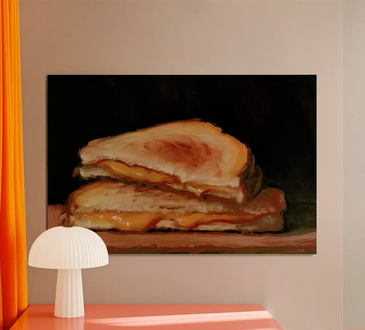 Grilled Cheese poster con telaio in plastica da Noah Verrier