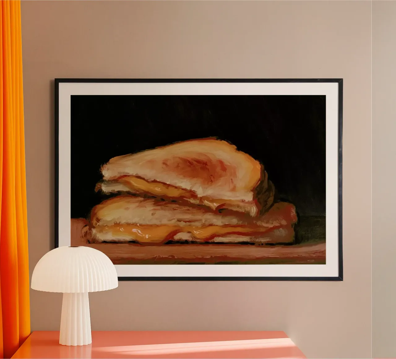 Grilled Cheese poster con telaio in plastica da Noah Verrier