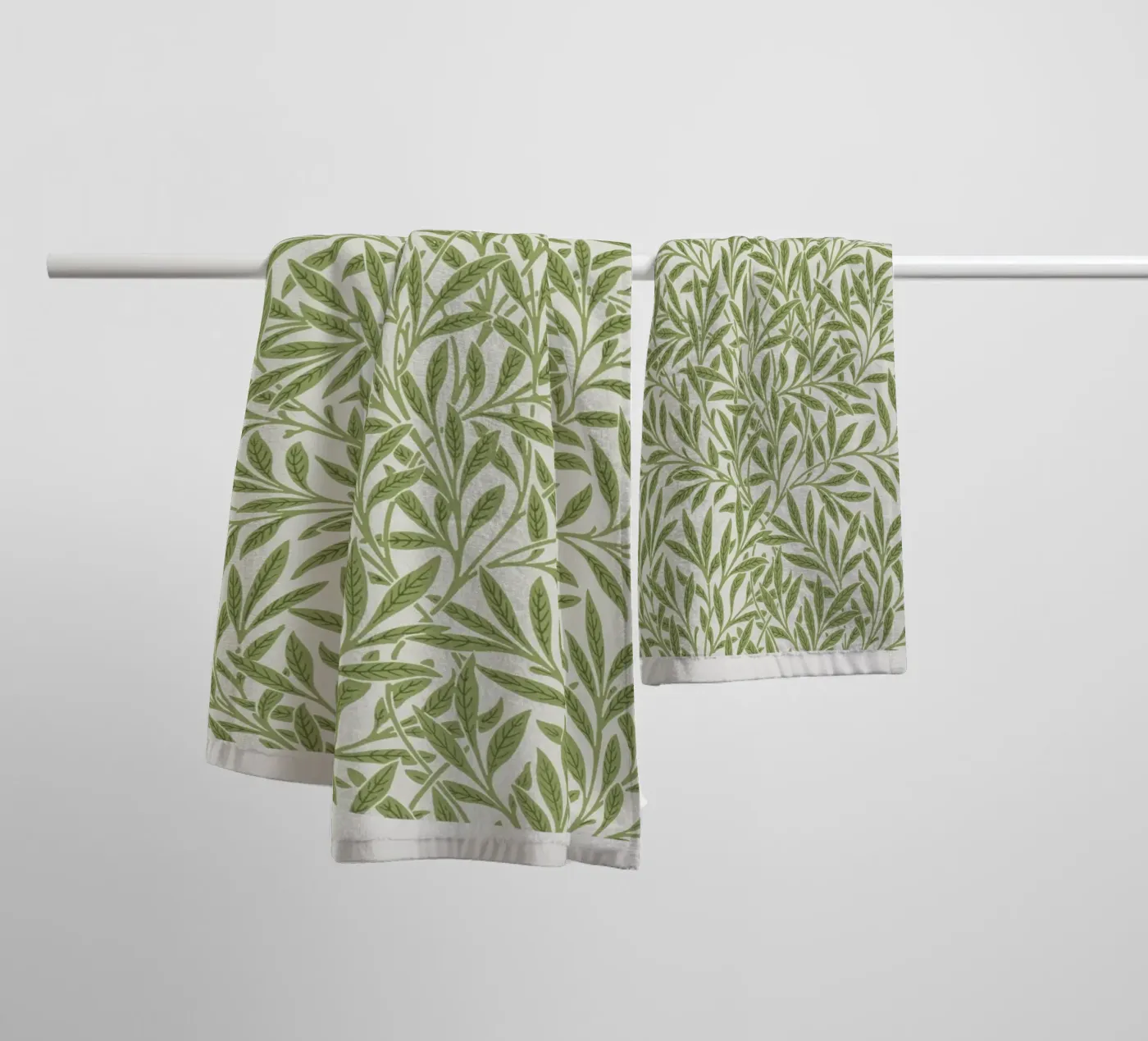 Willow pattern badhanddoek van vintageshop