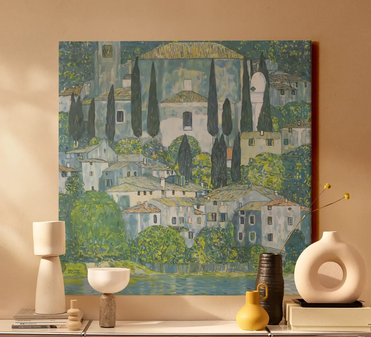 chruch in cassone canvas by D1 Shop