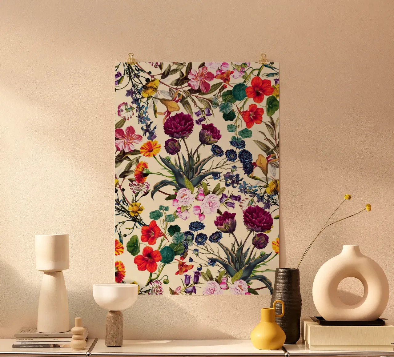 Magical Garden V poster con telaio in plastica da burcukorkmazyurek