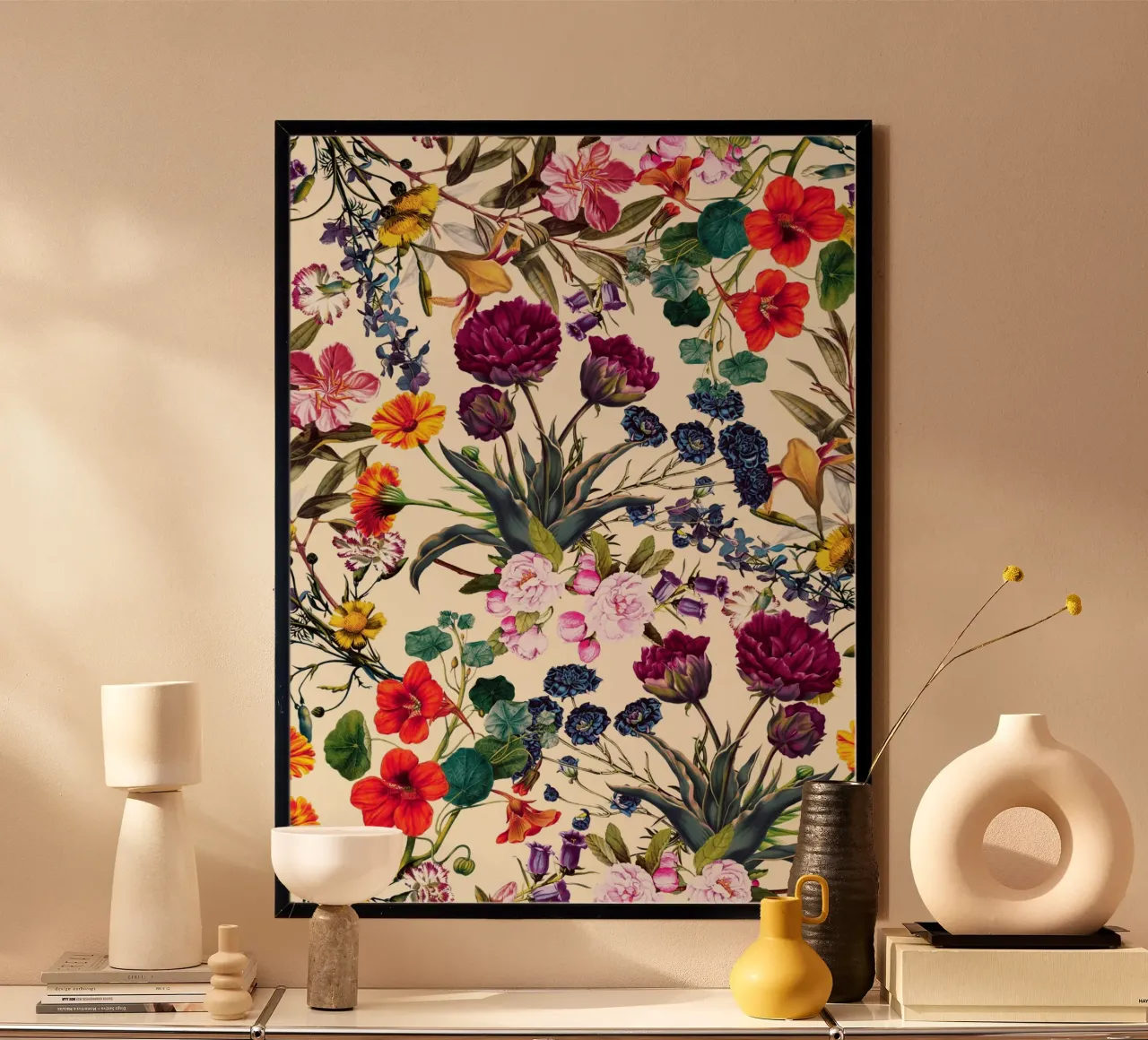 Magical Garden V poster con telaio in plastica da burcukorkmazyurek